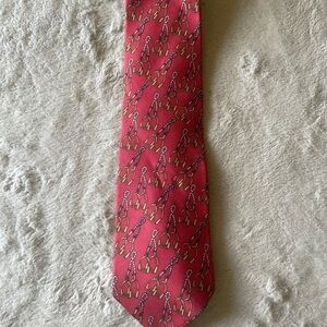 Kieth Daniels Red equestrian pattern, Patterned Men's Tie 100% silk
